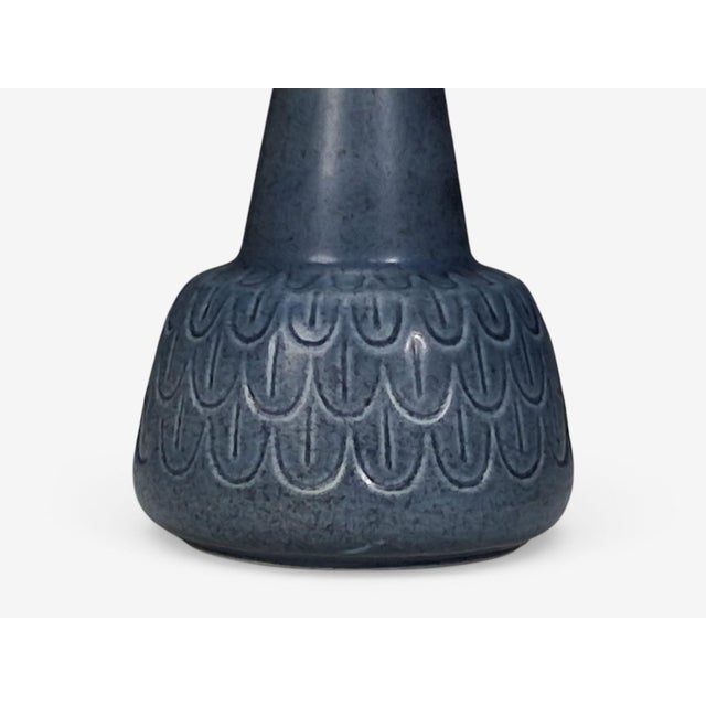 Blue 1960s Mid-Century Modern Søholm Stentøj, Table Lamp, Light Blue Stoneware For Sale - Image 8 of 10
