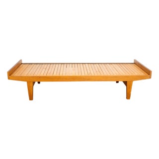 Mid-Century Expanding Ib Hylander Attr. Oak Daybed by Tanu Toiviainen, 1960s For Sale