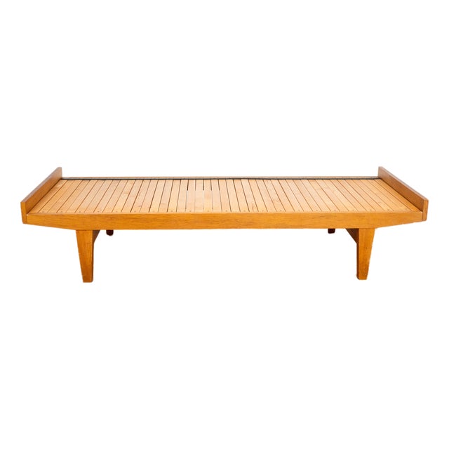 Mid-Century Expanding Ib Hylander Attr. Oak Daybed by Tanu Toiviainen, 1960s For Sale