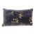 Rococo Stenciled Pillow by Nomi Textiles, Smoky Gray Velvet, Usa For Sale