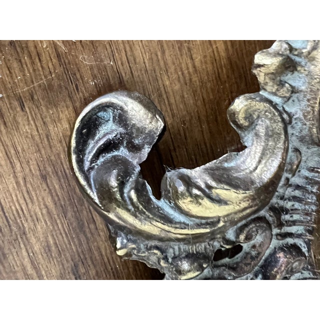 Antique Brass Desk Lamp With Frosted Glass For Sale - Image 16 of 18