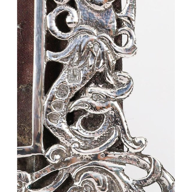 Antique 19th Century Sterling Silver Photo Frame from Jacob & Co. Rosenthal For Sale - Image 9 of 14