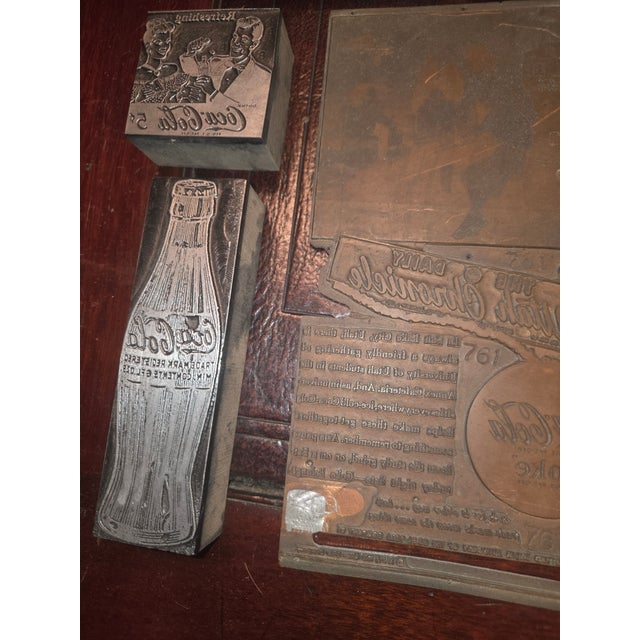 Metal Collection of Coca-Cola Printing Plates For Sale - Image 7 of 11
