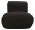 Boomerang Armchairs in Black Stretch Fabric by Rodolfo Bonetto for Flexform, 1970s, Set of 2 For Sale