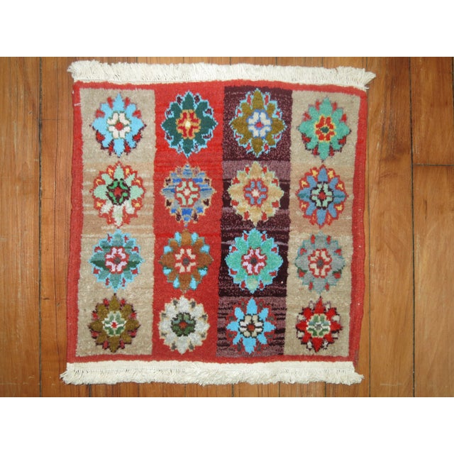 Hand-knotted One of a Kind Moroccan Rug Mat.