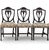 Hepplewhite Vtg. Mahogany Hepplewhite Style Shield Back Dining Chairs -Set of 6 For Sale - Image 3 of 16