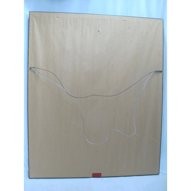 Blue Asger Jorn Danish Abstract the Future of the Past 1971 Signed Poster Print For Sale - Image 8 of 8