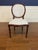 Set of 8 Louis XVI Muslin Upholstered Dining Chairs by Leighton Hall - Showroom Samples For Sale - Image 9 of 14