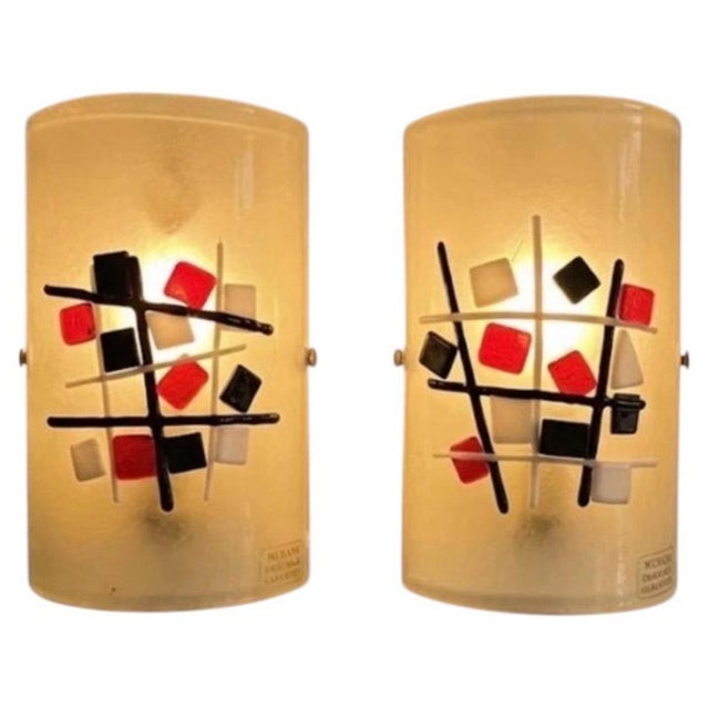 Murano Glass Wall Lights from La Murina, Italy, 1980, Set of 2 For Sale - Image 10 of 10