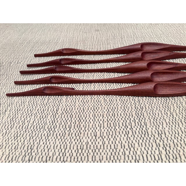 Teak Bird Wall Art, Denmark, 1960s, Set of 5 For Sale - Image 11 of 18
