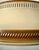Almond Vintage Art Deco Streamline Moderne Saucer Form Tole Chandelier For Sale - Image 8 of 11