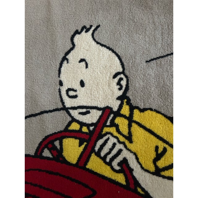 Textile Tintin Rug from Axis, 1994 For Sale - Image 7 of 12