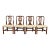 Baker Furniture Georgian Carved Mahogany Dining Chairs, Set of Four For Sale