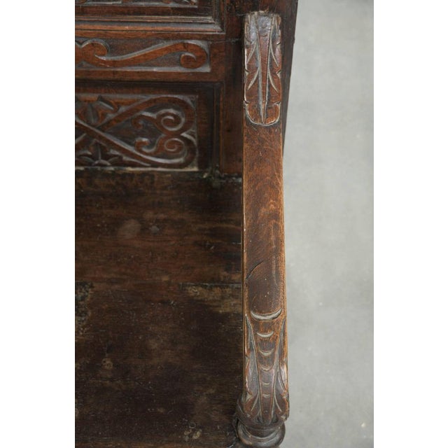 Brown Antique English Wainscott Chair, 1700s For Sale - Image 8 of 16