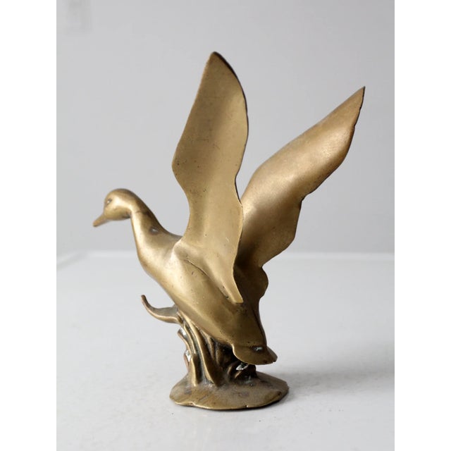 Mid 20th Century Brass Duck Figurine For Sale - Image 10 of 12