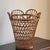 1960s Boho Natural Wicker Wastepaper Basket For Sale - Image 10 of 12