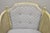 Hollywood Regency Vintage Hollywood Regency Cream Painted Cane Side Club Lounge Chairs - A Pair For Sale - Image 3 of 12