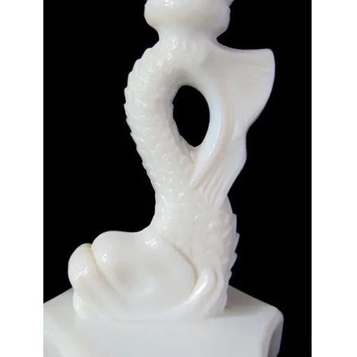Westmoreland Dolphin Koi Fish Candlestick Pair – Milk Glass Candle Holders, Set of 2 Add classic elegance to your décor...