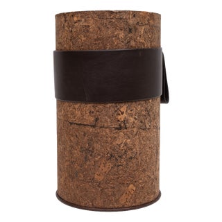 Cork and Leather Umbrella Stands, France, 1970s For Sale