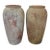 Pair of Monumental Antique Water Jars - Tall Crucible Form Olive Jars For Sale