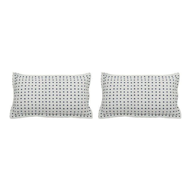 Summer Classics Indoor/Outdoor Kuno Pillows in Indigo, 14"x 24" a