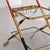 Brass Italian Mid Century Modern Trolley Bar Cart Brass Glass Attributed to Cesare Lacca, 1950s For Sale - Image 8 of 9