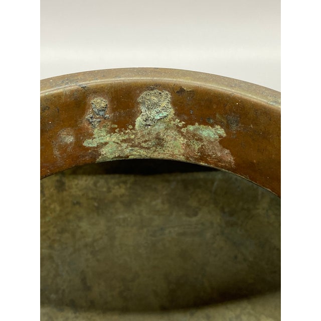 1950s Cast Bronze Japanese Vase For Sale - Image 11 of 13