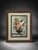 French Country Classic Floral Still Life Wall Art With Green Mat For Sale - Image 3 of 4