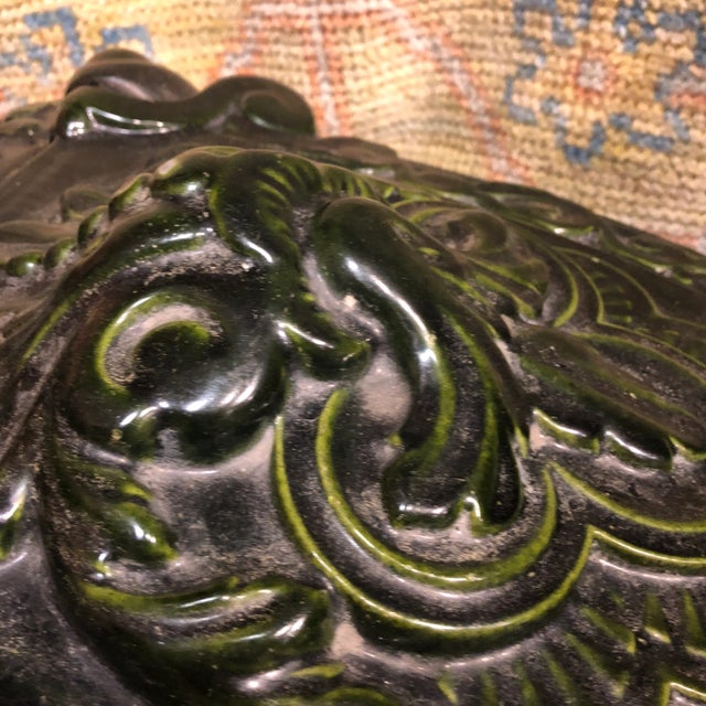 1990s Vintage Italian Cast Iron Coal Holder For Sale - Image 5 of 11