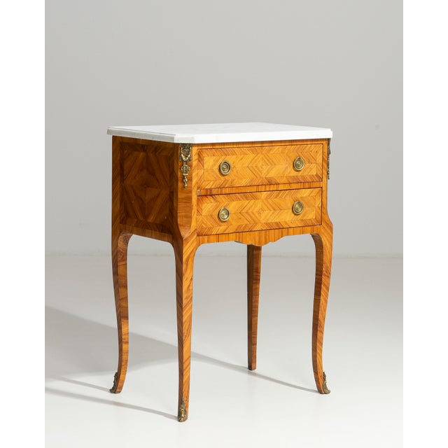 French Chest Of Drawers With Marble Top For Sale - Image 12 of 12