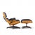 Brown Charles & Ray Eames for Herman Miller Eames Mid Century Walnut Lounge Chair and Ottoman For Sale - Image 8 of 10