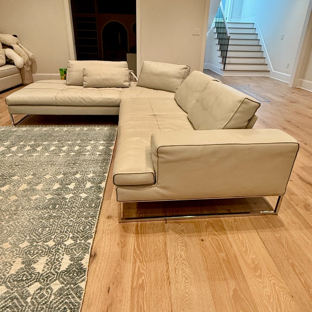 Gamma Sunset Italian Leather Sectional For Sale - Image 9 of 9
