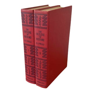 H. G. Wells' "The Outline of History" Complete Set of 2 For Sale
