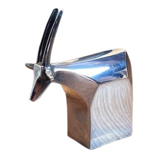 Vintage Dansk Designs Antelope Paperweight – Gunnar Cyren for Dansk Japan – Mid-Century Modern For Sale