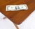Wood Hans Wegner Danish Mid-Century Modern Teak & Brass X Base Coffee Side Table For Sale - Image 7 of 15