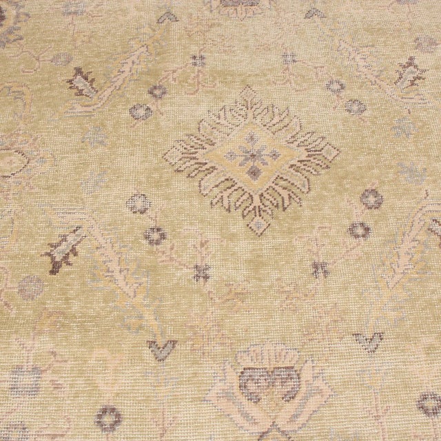 Tribal Rug & Kilim’s Traditional Cyrus Rug in Pistachio, 9x12 For Sale - Image 3 of 9