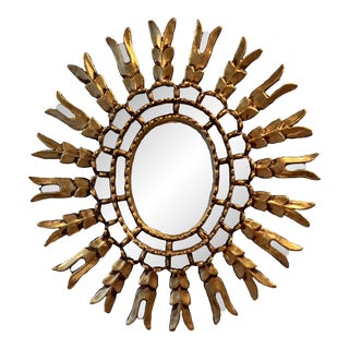 1990s Cusqueno Sunburst Mirror For Sale