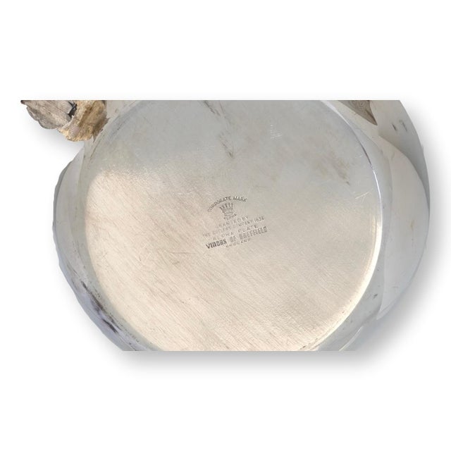 English English Silver-Plate Squirrel Dish W/ Pearl Handled Butter Knife For Sale - Image 3 of 6