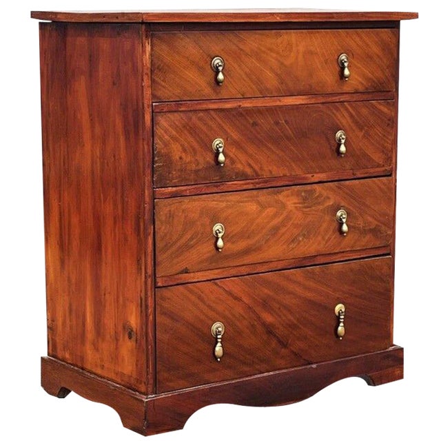 Small Mahogany Chest of Drawers For Sale