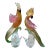 Large 1960s Pair of Murano Glass Cockatiels or Parrots For Sale