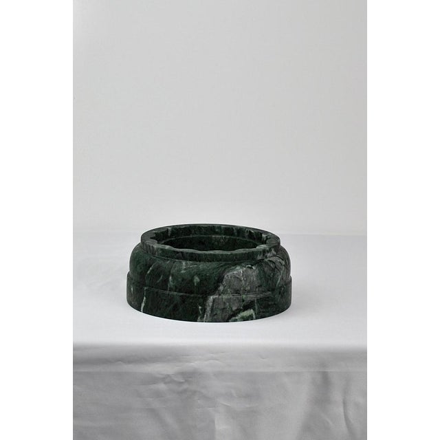 Handmade Column Vase in Paonazzo Marble Satin by Fiammetta V. For Sale - Image 9 of 18