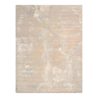 Pasargad Home Modern Grey Silk & Wool Area Rug- 8' 2'' X 10' 0'' For Sale