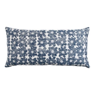 Kevin O'Brien Daisy Navy 10 x 20" Performance Pillow For Sale