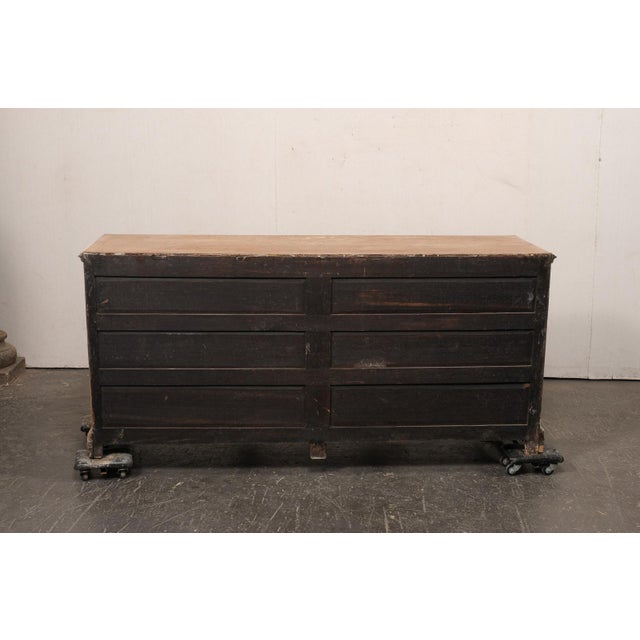 French 6.25 Ft Long Oak Sideboard, 19th C. For Sale - Image 11 of 12