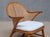 Wood Vintage Armchair in Cherry Wood and Cane and Bouclé by Frits Schlegel, Denmark, 1940s For Sale - Image 7 of 15