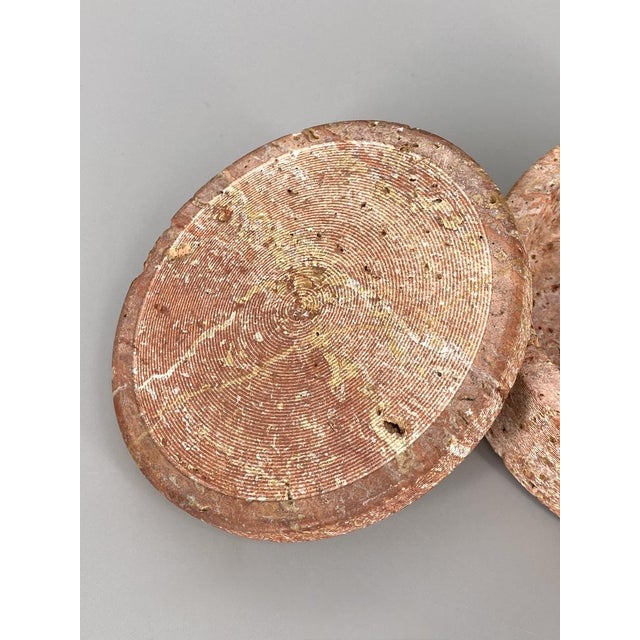 Lidded Box in Red Travertine by Up & Up, Massa-Carrara Italy, 1970s For Sale - Image 6 of 16