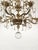 Antique Shimmering Sumptuous Stately Brass Cut Lead Glass Crystal Chandelier For Sale In South Bend - Image 6 of 11