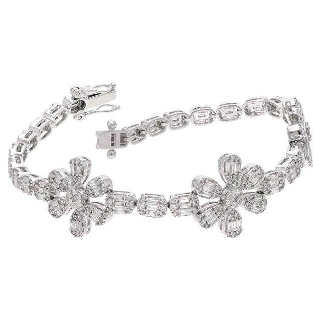 Early 21st Century Natural Diamond Bracelet with Diamond and 18k Gold For Sale - Image 5 of 18