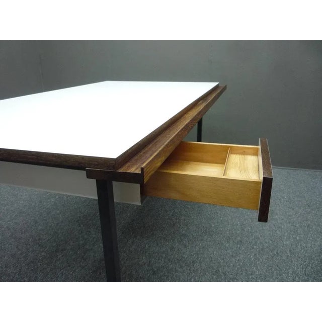 Metal Mid-Century Architect's Desk in the style of Knoll, 1960s For Sale - Image 7 of 12