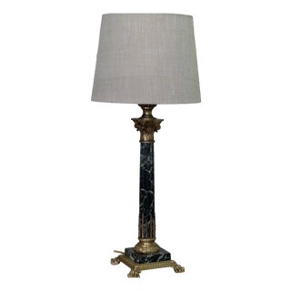 Vintage Marble Table Lamp, 1930 For Sale